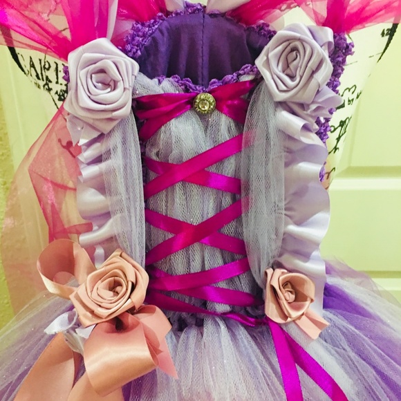 RAPUNZEL couture tutu dress/costume - Picture 4 of 8